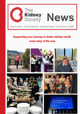 Kidney Society News August Issue 249 Front Cover image